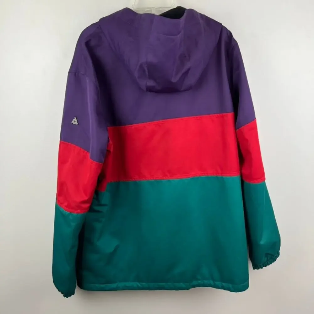 Vintage Mens' 90s Retro Aperture Waterproof Color Block Jacket Size L